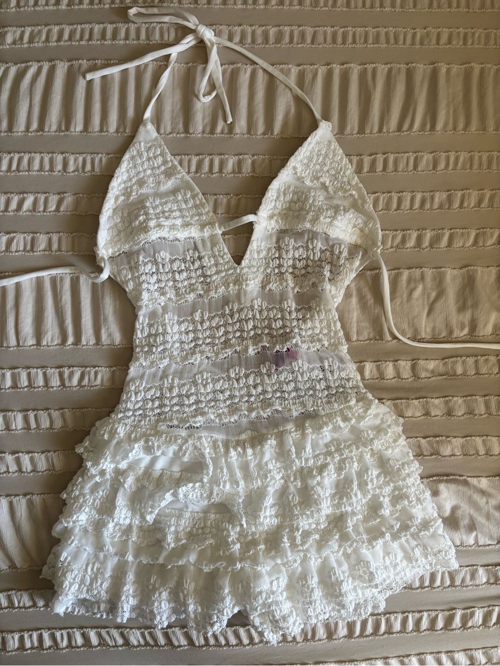Edikted White Lace Romper